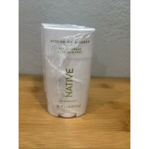 3 Pack: Native- Autumn Air & Amber  Natural Deodorant 2.65 oz. ea